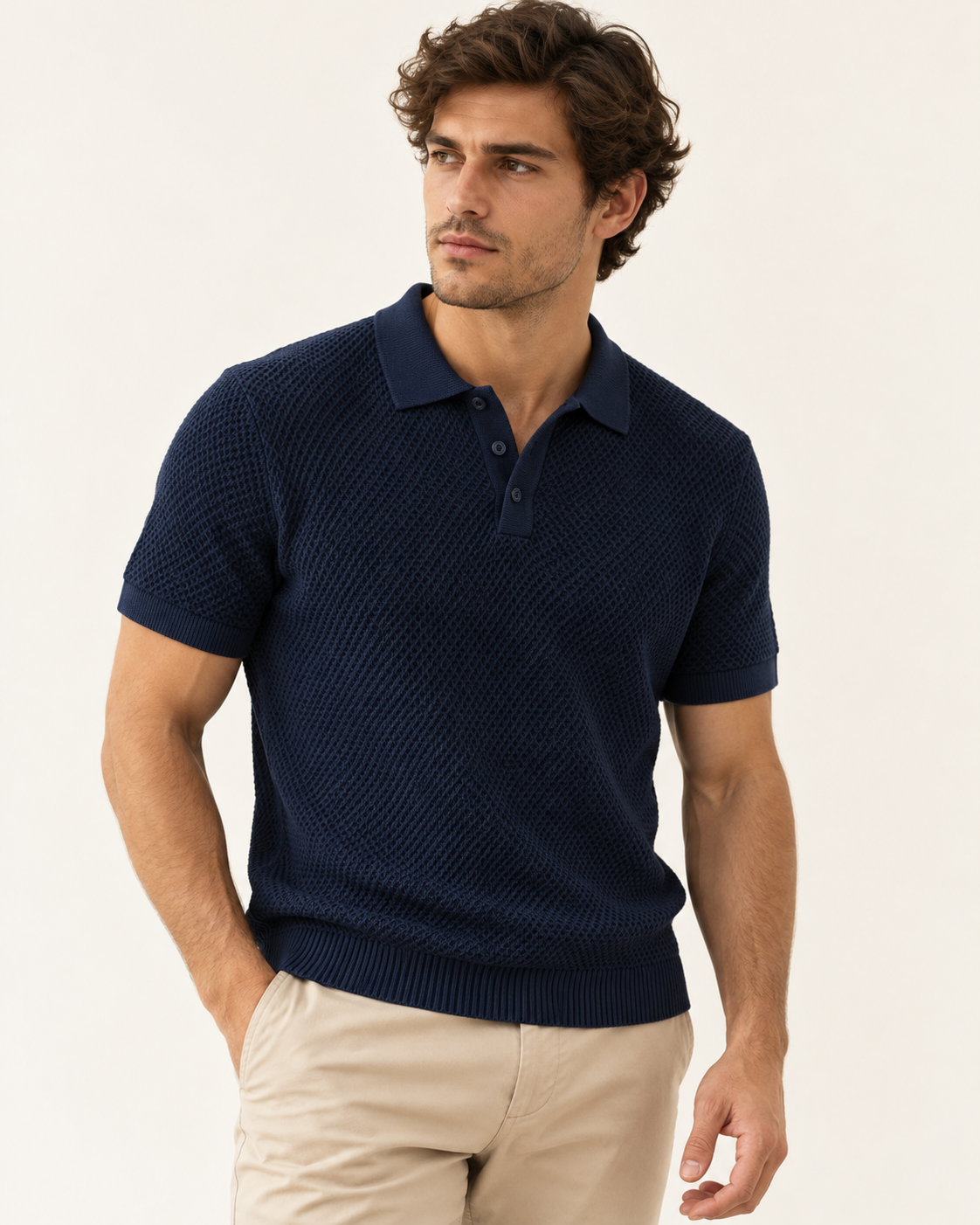 Polo en maille nid d'abeille – Veladex