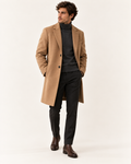 Manteau long en laine mélangée – Veladex